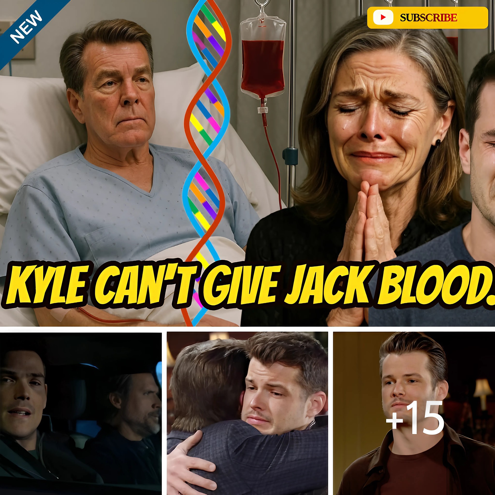 😱 SHOCKING NEWS !! Y&R: Jack had an accident and Kyle doesn’t have the same blood type as his father – Diane confesses